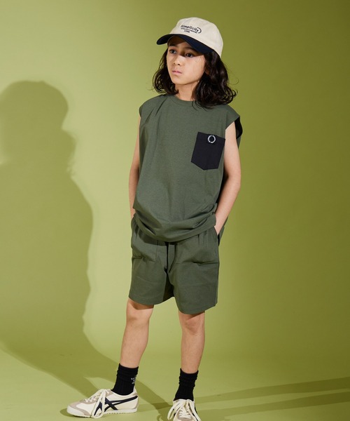 PAIRMANON STREET（ペアマノンストリート）の「【PAIRMANON STREET】マルチファンクション 吸水速乾 タンクトップ ノースリーブ（タンクトップ・キッズ・ブラック/カーキ/ホワイト系その他/ベージュ・130/140/160/110/120/100/150）」の17枚目の写真