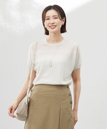 【WEB限定カラーあり・洗える】Vis/Peスパーク ストライプ ニット