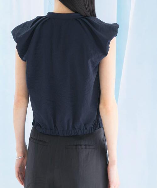 URBAN RESEARCH ROSSO WOMEN（アーバンリサーチ　ロッソ）の「パフスリーブブラウス（シャツ/ブラウス・レディース・ブラウン系その他/ネイビー/オフホワイト・FREE）」の20枚目の写真