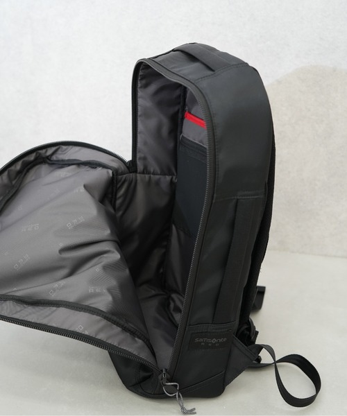 [サムソナイトレッド] バックパック ブラックナイロンリュック バイアスジャック SAMSONITE RED/サムソナイトレッド】 SAC'S BAR別注 バイアス