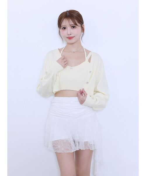 EATME(イートミー)の「レースアシンメトリースカート(スカート・レディース・オフホワイト/ブラック・MEDIUM/SMALL)」の9枚目の写真