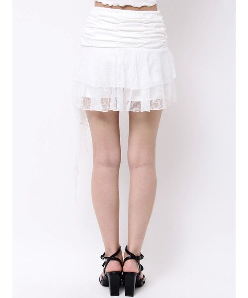 EATME(イートミー)の「レースアシンメトリースカート(スカート・レディース・オフホワイト/ブラック・MEDIUM/SMALL)」の18枚目の写真