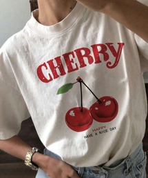 チェリープリントTシャツ