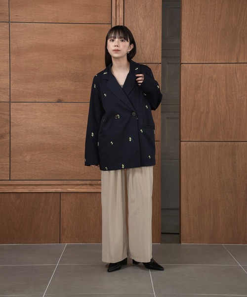 OHGA FLOWER JACKET フラワージャケット ohga フラワージャケットFLOWER JACKET ピンク