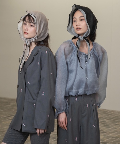 セール】embroidery flower jacket / エンブロイダリーフラワー