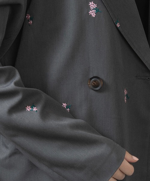 セール】embroidery flower jacket / エンブロイダリーフラワー