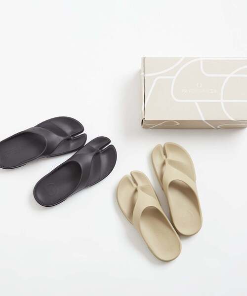 PAES(ペイズ)の「【Paes/ペイズ】Flipflop Basic Line | PAES01 / リカバリーサンダル(サンダル・メンズ・ブラック/ベージュ・4/3/2)」の14枚目の写真