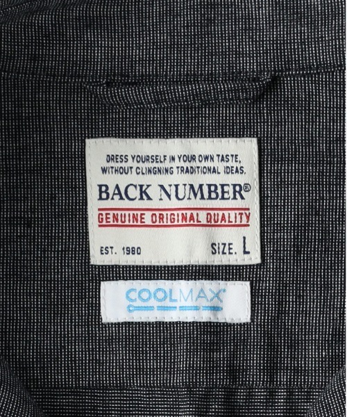 BACK NUMBER（バックナンバー）の「【BACK NUMBER】ＣＯＯＬＭＡＸ麻混スキッパー（シャツ/ブラウス・メンズ・ブラック/ベージュ/その他3/その他1・S/M/L/XL）」の9枚目の写真