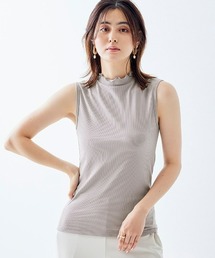 【販売終了】リブハイネックノースリーブインナー