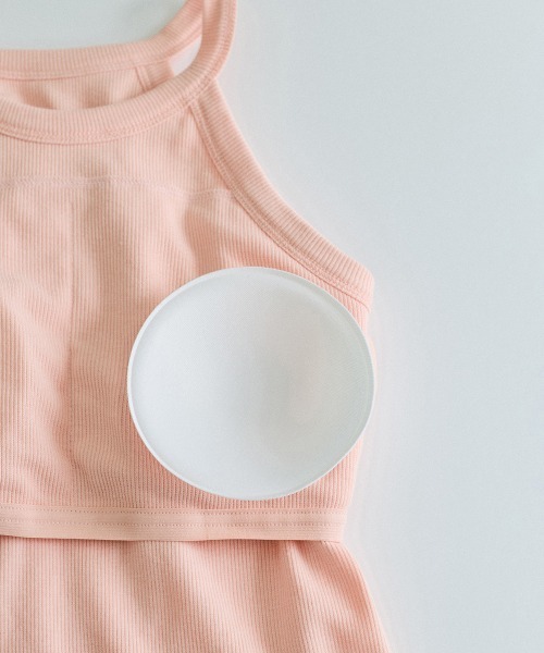 VICKY（ビッキー）の「カップツキホルターネックタンクトップ≪手洗い可能≫（タンクトップ・レディース・ピンク/オフホワイト/ブラック・M）」の18枚目の写真