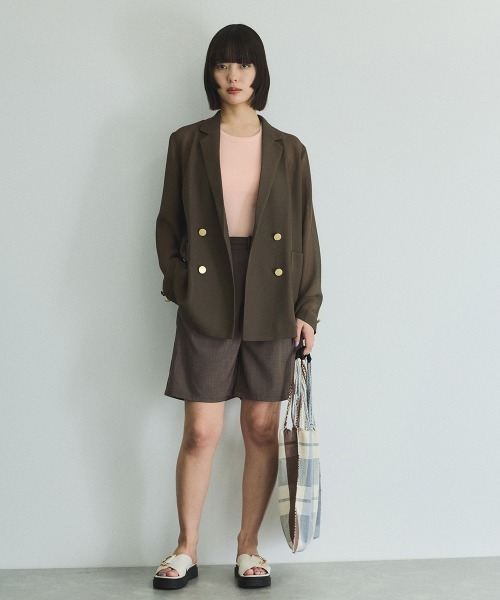 VICKY（ビッキー）の「カップツキホルターネックタンクトップ≪手洗い可能≫（タンクトップ・レディース・ピンク/オフホワイト/ブラック・M）」の9枚目の写真