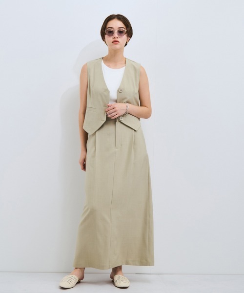 VICKY（ビッキー）の「カップツキホルターネックタンクトップ≪手洗い可能≫（タンクトップ・レディース・ピンク/オフホワイト/ブラック・M）」の22枚目の写真