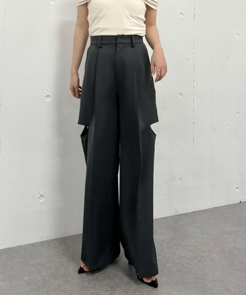 【★日本未入荷★】 S MAXMARA ☆ ベルト付きパンツ CINZIA ☆'S Max Mara☆入手困難☆お洒落Printed Silk Pants/CINZIA (S