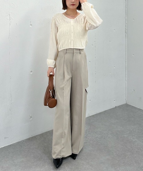 LAVANDA スラックスベルトパンツ 3f28ca0cd8a46bfcfa9657fe9594d5