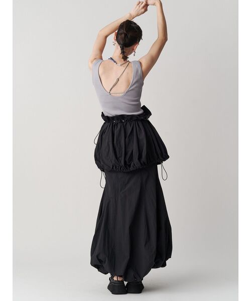 UN3D.（アンスリード）の「PAD IN SLANT RIB TANK / パッドインスラントリブタンク（タンクトップ・レディース・カーキ/グレー/ブラック・38/36）」の9枚目の写真