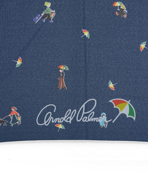 Arnold Palmer（アーノルドパーマー）の「アート総柄 晴雨兼用 シェア 長傘（長傘・レディース・ネイビー/ベージュ・F）」の13枚目の写真