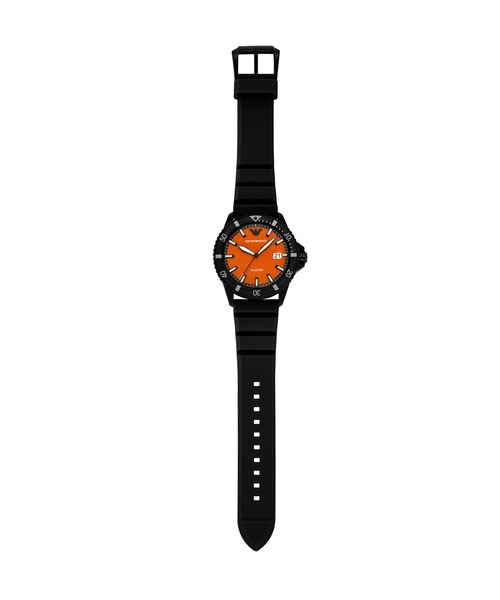 EMPORIO ARMANI(エンポリオアルマーニ)の「エンポリオ・アルマーニ 腕時計 メンズ アナログ シリコン AR11684(アナログ腕時計・メンズ・ブラック・FREE)」の6枚目の写真