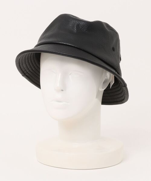 AVIREX（アヴィレックス）の「【78】【AVIREX】SYNTHETIC LEATHER BUCKET HAT（ハット・メンズ・ブラウン/ブラック・FREE）」の8枚目の写真
