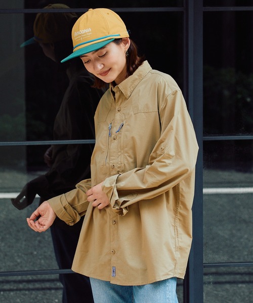 patagonia（パタゴニア）の「Patagonia/パタゴニア M'S L/S SUN STRETCH SHIRT 長袖シャツ テックシャツ（シャツ/ブラウス・メンズ・アイボリー系・M）」の8枚目の写真
