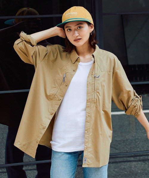 patagonia（パタゴニア）の「Patagonia/パタゴニア M'S L/S SUN STRETCH SHIRT 長袖シャツ テックシャツ（シャツ/ブラウス・メンズ・アイボリー系・M）」の9枚目の写真