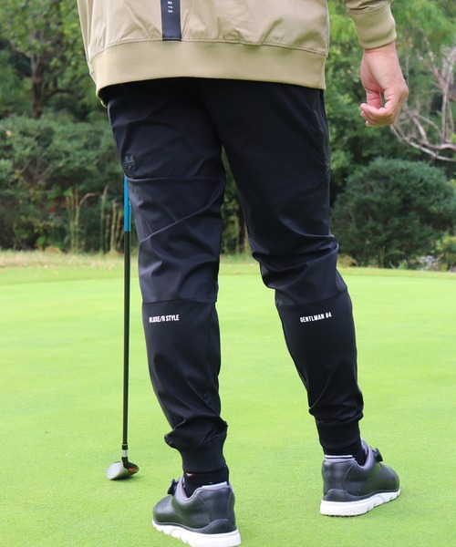 LUXE/R GOLF(ラグジュ ゴルフ)の「(RM)【LUXE/R GOLF】ストレッチ ブロード 防水 ファスナー イージー ジョガーパンツ(チノパンツ・メンズ・チャコールグレー/カーキ/ブラック・L/XL/M)」の4枚目の写真