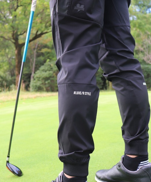 LUXE/R GOLF(ラグジュ ゴルフ)の「(RM)【LUXE/R GOLF】ストレッチ ブロード 防水 ファスナー イージー ジョガーパンツ(チノパンツ・メンズ・チャコールグレー/カーキ/ブラック・L/XL/M)」の5枚目の写真