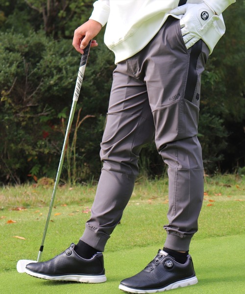 LUXE/R GOLF(ラグジュ ゴルフ)の「(RM)【LUXE/R GOLF】ストレッチ ブロード 防水 ファスナー イージー ジョガーパンツ(チノパンツ・メンズ・チャコールグレー/カーキ/ブラック・L/XL/M)」の10枚目の写真