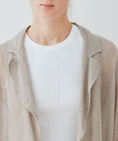 【新品】galerievieギャルリーヴィージャケットTOMORROWLAND セール】ベビーカーフ ノーカラージャケット（ノーカラー