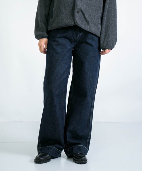 D.M.G.（ドミンゴ）の「[D.M.G / ディーエムジー] 10ozジェルドデニム ワークストレートパンツ（デニムパンツ・レディース・ワンウォッシュ・L/M/S/SS）」の11枚目の写真