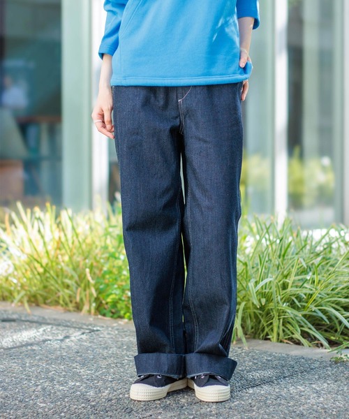 D.M.G.（ドミンゴ）の「[D.M.G / ディーエムジー] 10ozジェルドデニム ワークストレートパンツ（デニムパンツ・レディース・ワンウォッシュ・L/M/S/SS）」の6枚目の写真