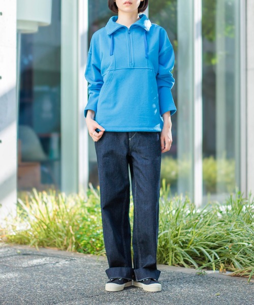 D.M.G.（ドミンゴ）の「[D.M.G / ディーエムジー] 10ozジェルドデニム ワークストレートパンツ（デニムパンツ・レディース・ワンウォッシュ・L/M/S/SS）」の8枚目の写真