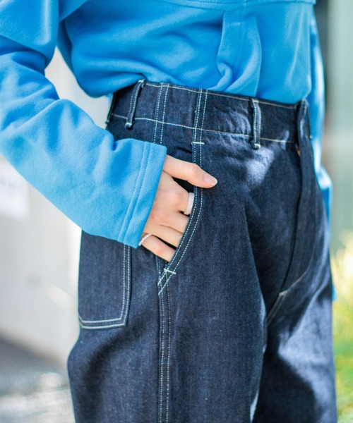 D.M.G.（ドミンゴ）の「[D.M.G / ディーエムジー] 10ozジェルドデニム ワークストレートパンツ（デニムパンツ・レディース・ワンウォッシュ・L/M/S/SS）」の19枚目の写真