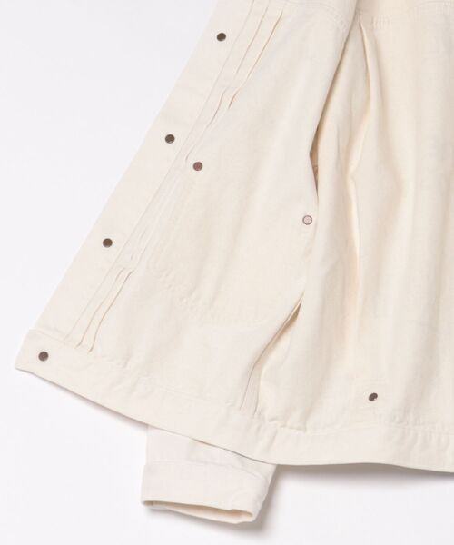 RATTLE TRAP（ラトルトラップ）の「DENIM JKT ナチュラル（ブルゾン・メンズ・ホワイト・M）」の2枚目の写真