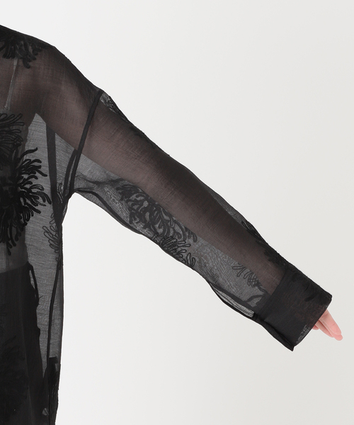 JOURNAL STANDARD（ジャーナルスタンダード）の「《追加2》シアーレースビッグシャツ（シャツ/ブラウス・レディース・ブラック・FREE）」の17枚目の写真