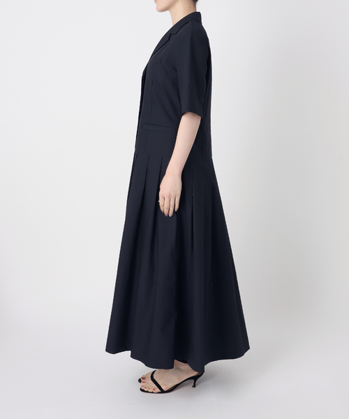 VERMEIL par iena（ヴェルメイユパーイエナ）の「《追加》コットンリネンタイプライターワンピース（ワンピース・レディース・ブラック/ネイビー・38/36）」の14枚目の写真