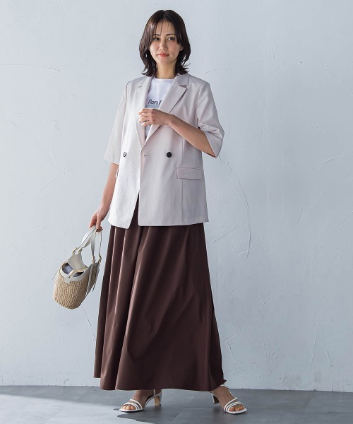 LAUTREAMONT（ロートレアモン）の「【晴れ軽】撥水UVワイドパンツ≪UV/接触冷感/撥水性/洗濯機で洗える≫（その他パンツ・レディース・ブルー/ブラック/ブラウン・9号/7号）」の6枚目の写真