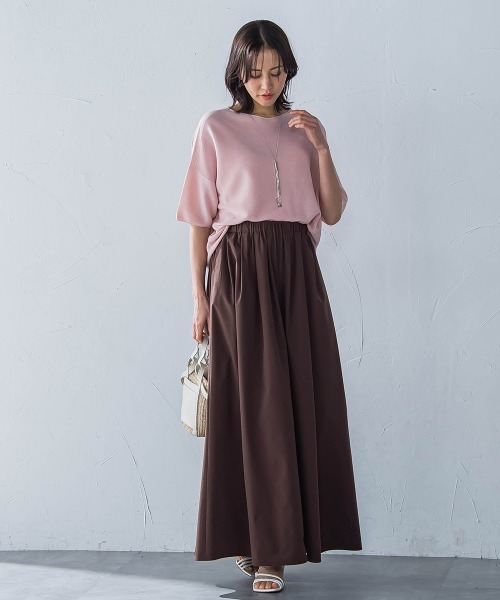 LAUTREAMONT（ロートレアモン）の「【晴れ軽】撥水UVワイドパンツ≪UV/接触冷感/撥水性/洗濯機で洗える≫（その他パンツ・レディース・ブルー/ブラック/ブラウン・9号/7号）」の11枚目の写真