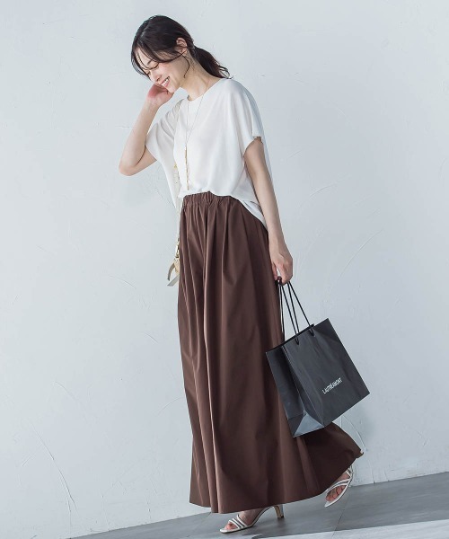 LAUTREAMONT（ロートレアモン）の「【晴れ軽】撥水UVワイドパンツ≪UV/接触冷感/撥水性/洗濯機で洗える≫（その他パンツ・レディース・ブルー/ブラック/ブラウン・9号/7号）」の14枚目の写真