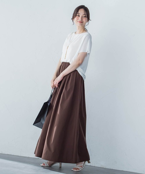 LAUTREAMONT（ロートレアモン）の「【晴れ軽】撥水UVワイドパンツ≪UV/接触冷感/撥水性/洗濯機で洗える≫（その他パンツ・レディース・ブルー/ブラック/ブラウン・9号/7号）」の15枚目の写真