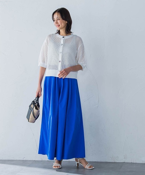 LAUTREAMONT（ロートレアモン）の「【晴れ軽】撥水UVワイドパンツ≪UV/接触冷感/撥水性/洗濯機で洗える≫（その他パンツ・レディース・ブルー/ブラック/ブラウン・9号/7号）」の21枚目の写真