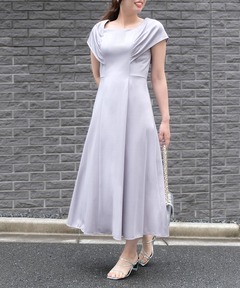 セール】オーガンジーオフショルダーマーメイドドレス（ドレス