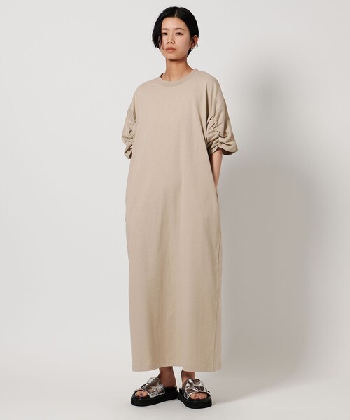 CITEN（シテン）の「＜CITEN＞ソデギャザーカットワンピース（ワンピース・レディース・ダークブラウン/ベージュ/コバルトブルー/ブラック・S/M）」の3枚目の写真