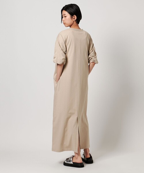 CITEN（シテン）の「＜CITEN＞ソデギャザーカットワンピース（ワンピース・レディース・ダークブラウン/ベージュ/コバルトブルー/ブラック・S/M）」の6枚目の写真