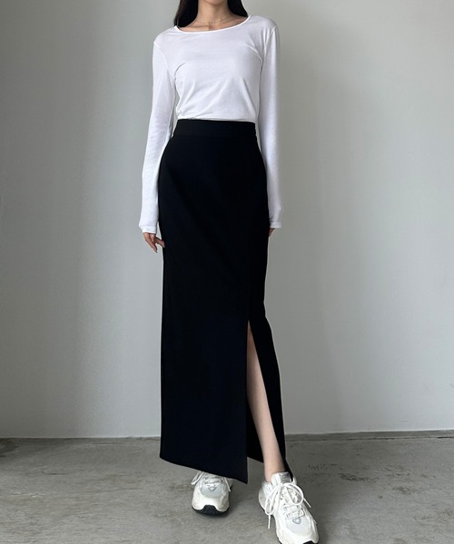 セール】ショートテーラードジャケット＋前スリットタイトスカートSET