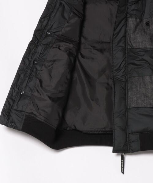 G-STAR（ジースター）の「SALVOS-R HOODED VEST/デニムナイロン異素材ミックス中綿フーデッドベスト（ダウンベスト・メンズ・ブラック系その他・SMALL/MEDIUM/LARGE）」の3枚目の写真