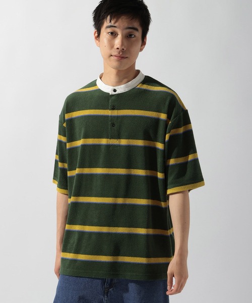 パイルボーダーラガーTシャツ（Tシャツ/カットソー）｜niko and