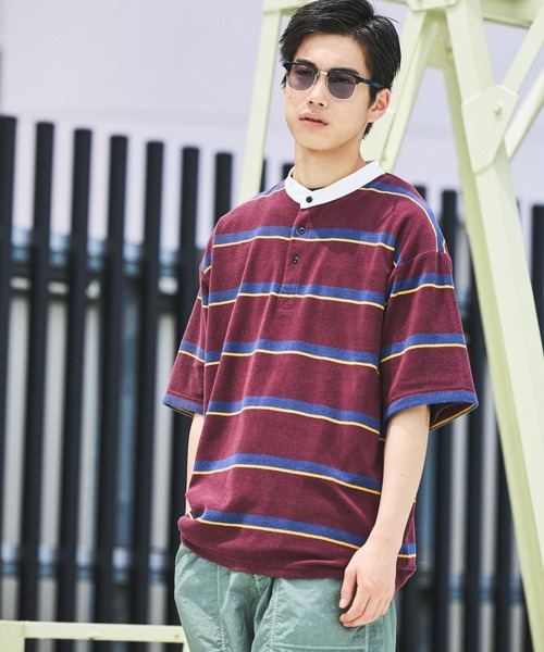 セール】パイルボーダーラガーTシャツ（Tシャツ/カットソー