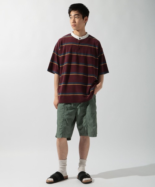 セール】パイルボーダーラガーTシャツ（Tシャツ/カットソー