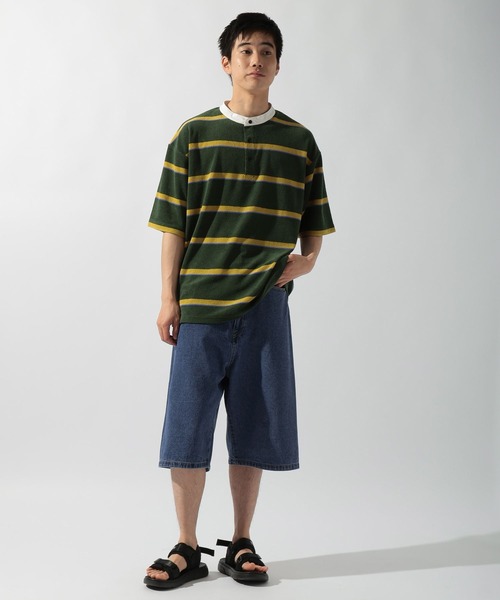 niko and... ボーダーTシャツ,ベスト,スカート セール】パイルボーダーラガーTシャツ(Tシャツ/カットソー