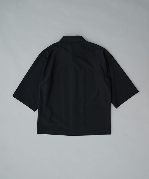 PUBLIC TOKYO（パブリックトウキョウ）の「〈セットアップ対応〉Air tool リラックスハーフスリーブシャツ（シャツ/ブラウス・メンズ・ブラック/カーキ/ダークグレー・1/2）」の9枚目の写真